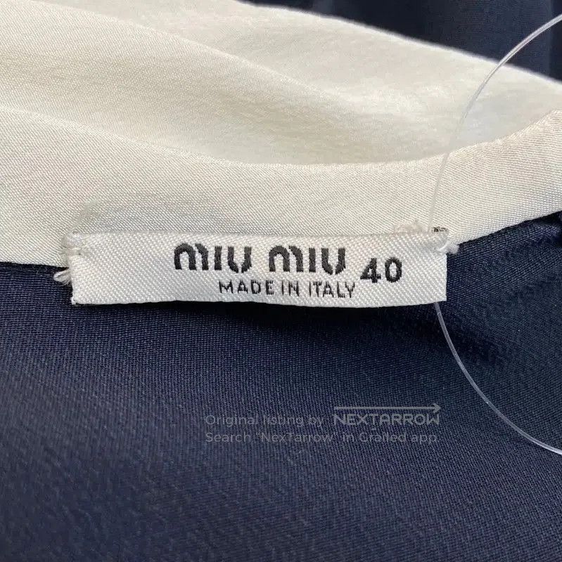Miu Miu Miu Miu Navy Wool Dress Size L . Size L / US 10 / IT 46 - 3 Thumbnail