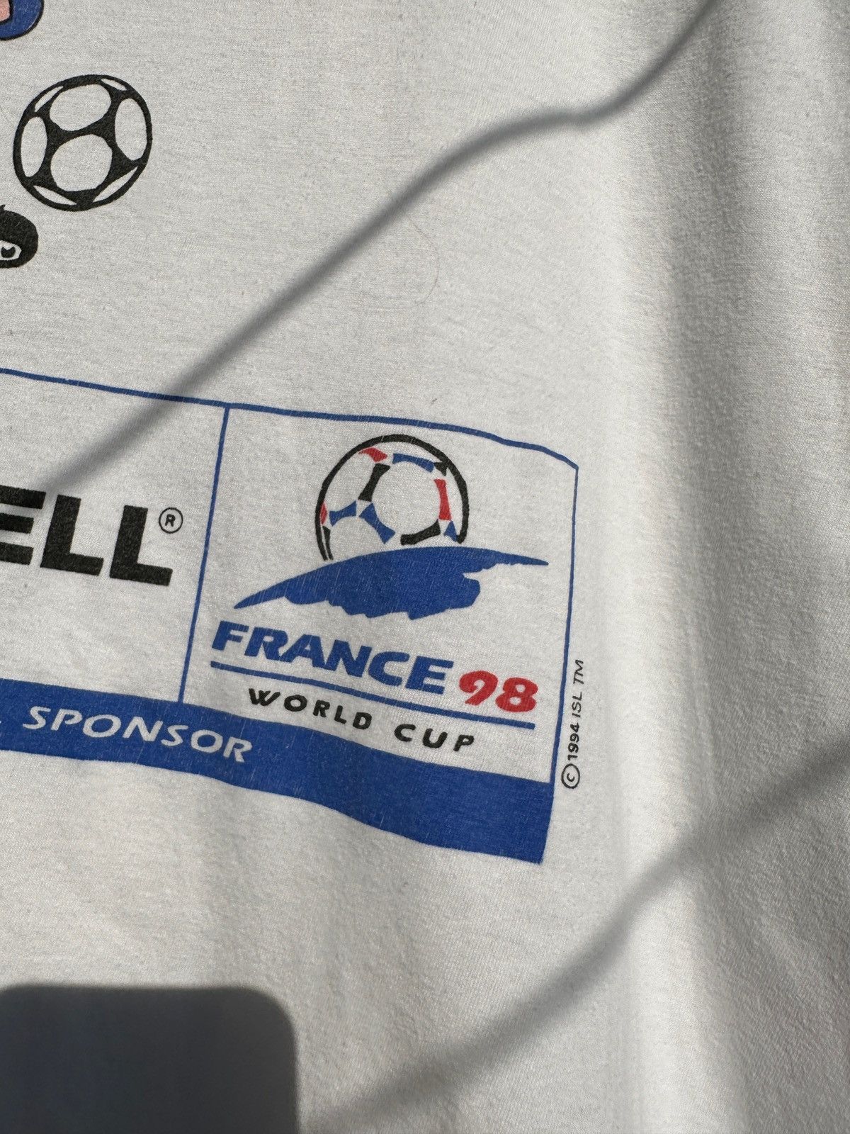 Vintage Vintage France 1998 Duracell World Cup Soccer T-Shirt Size US L / EU 52-54 / 3 - 7 Thumbnail