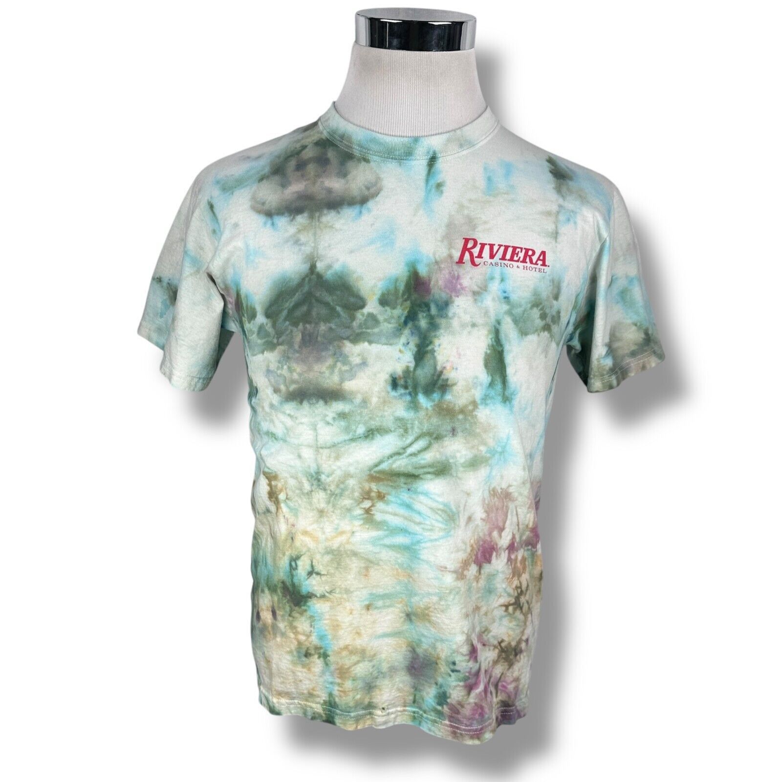 Fruit Of The Loom Riviera Casino 25th Anniversary T-Shirt Men's M Tie Dye Y2K Size US M / EU 48-50 / 2 - 1 Thumbnail