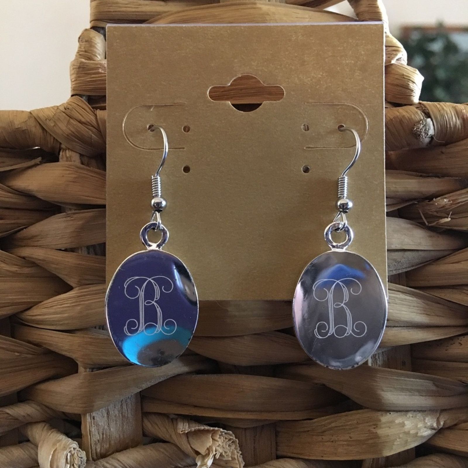 Vintage Vintage silver plated monogram “B” earrings Size ONE SIZE - 2 Thumbnail