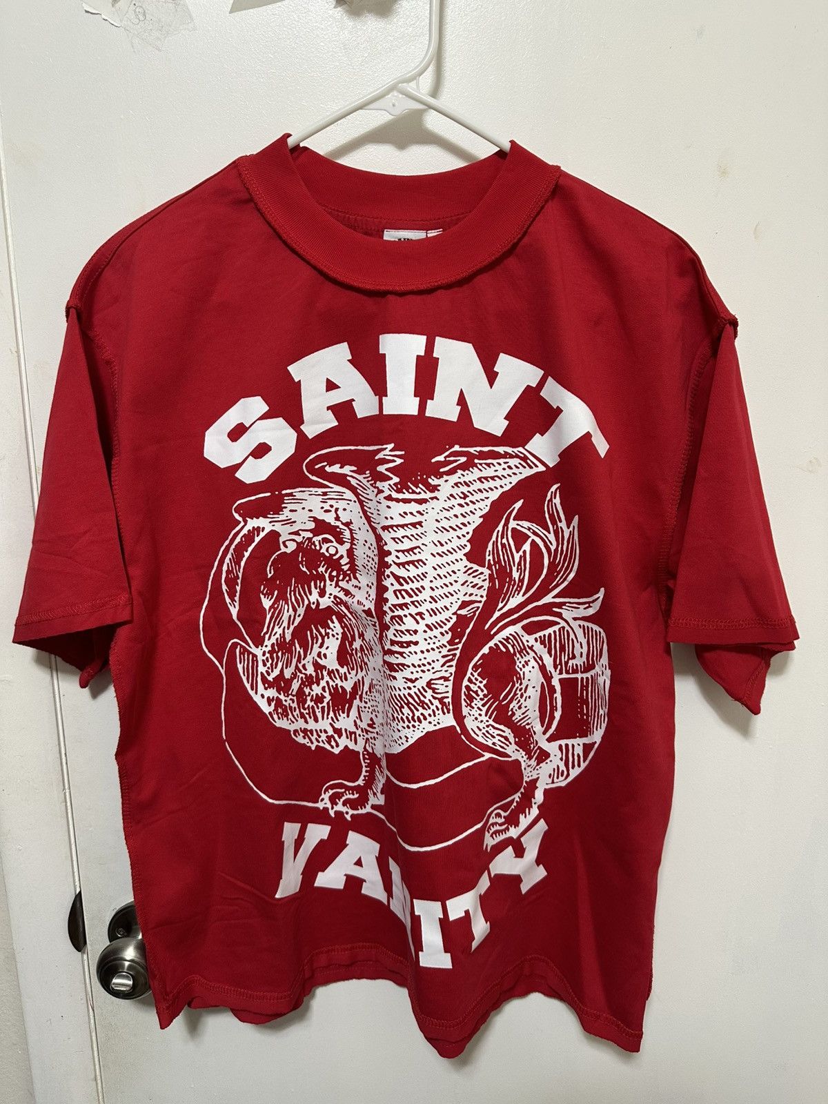 Saint Vanity Saint Vanity Red Griffin Tee Size US M / EU 48-50 / 2 - 1 Thumbnail