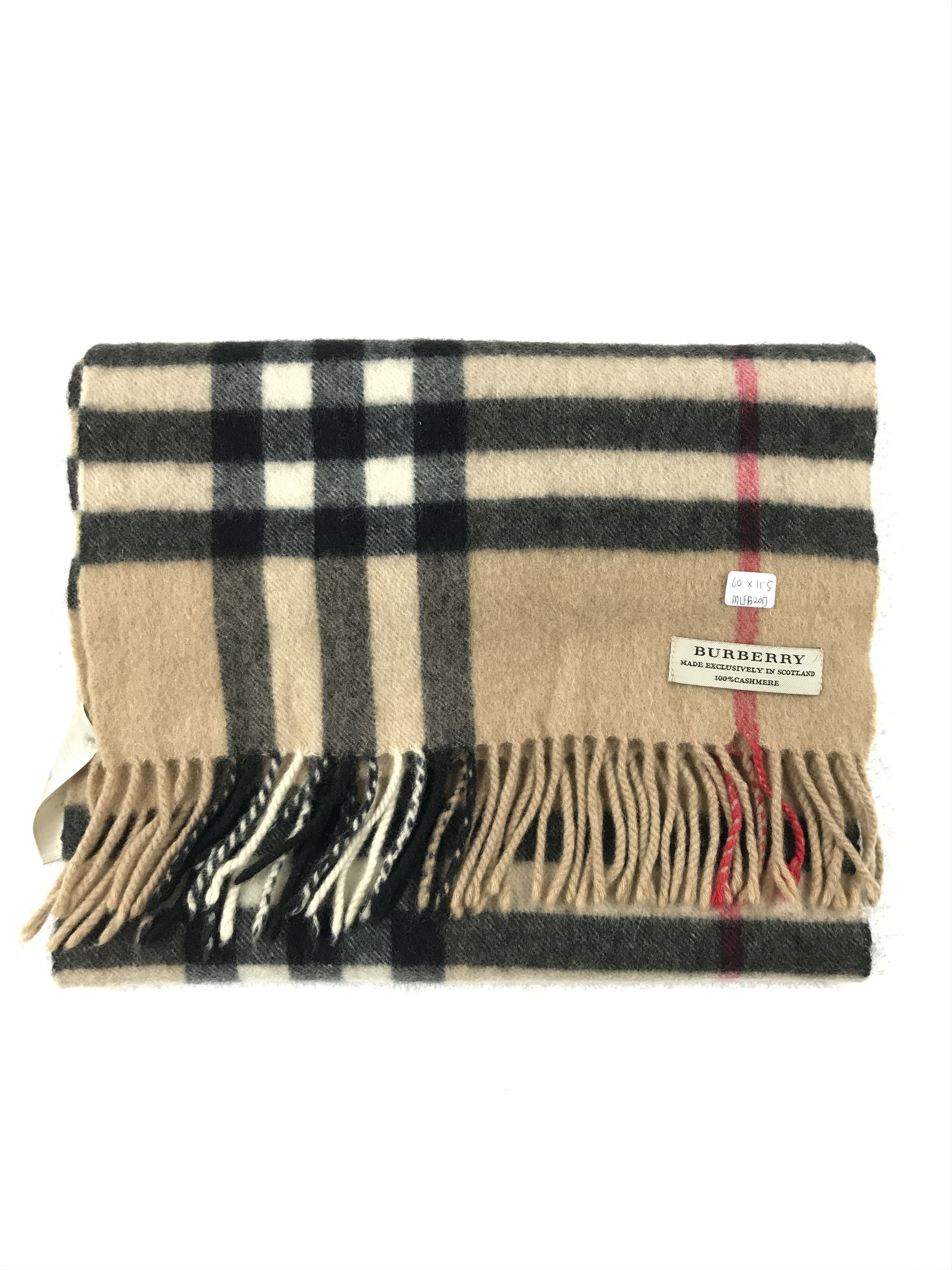 Burberry × Vintage Vintage Burberry Scarf Muffler Wool Cashmere Novacheck Size ONE SIZE - 1 Thumbnail