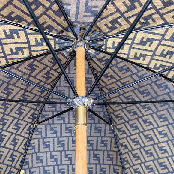 Fendi Vintage Fendi Zucca Double F Pattern Nylon Umbrella Size ONE SIZE - 11 Thumbnail