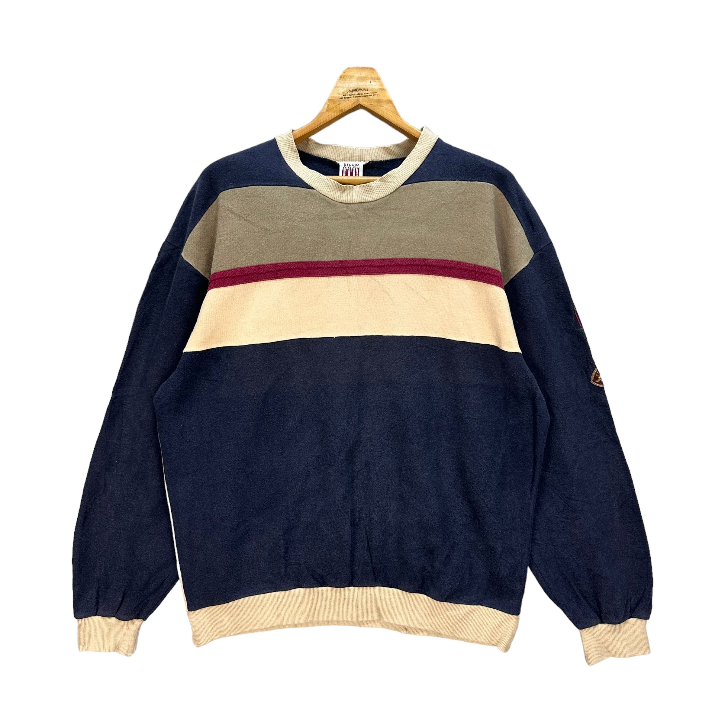 image of Studio 0001 By Ferre Colorblock Sweatshirts 7755-168, Men's (Size Large)