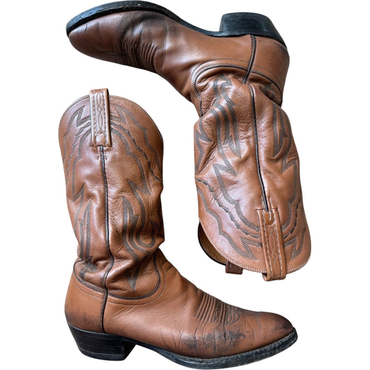 Lucchese Lucchese 2000 Harrison Brown Cowhide Leather Cowboy Boots 9D Size US 9 / EU 42 - 4 Thumbnail