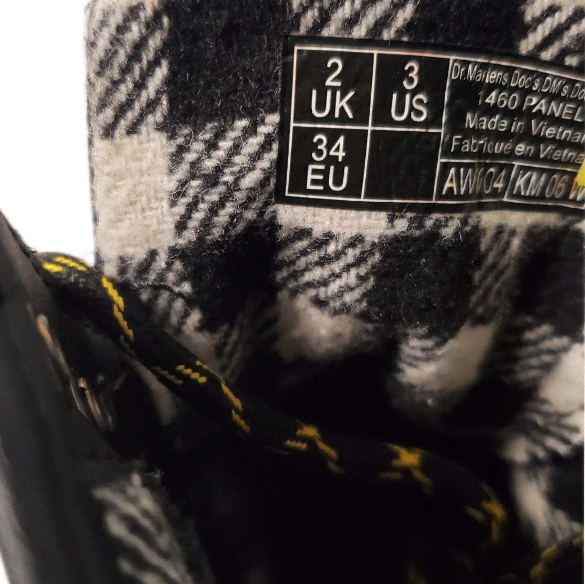 Vintage Doc Martens Canvas and Leather Youth Boots Size US 4.5 / IT 34.5 - 5 Thumbnail
