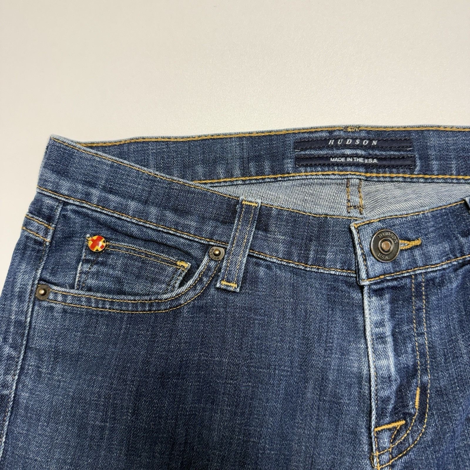 Hudson Vintage Hudson Jeans Womens 29 Dark Wash Blue Y2K 2000s Engl Size 29" - 5 Thumbnail