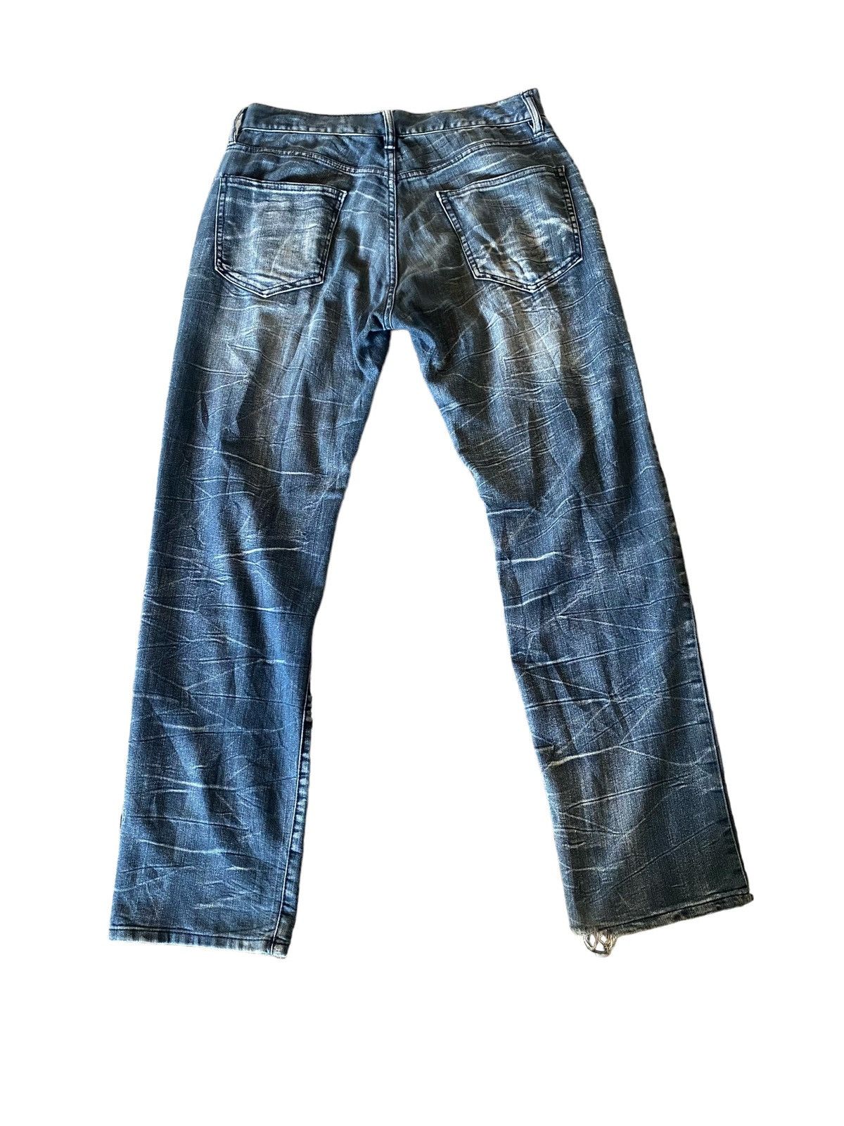 Japanese Brand Japanese Brand Lightning Style Distressed Denim Size US 32 / EU 48 - 2 Thumbnail
