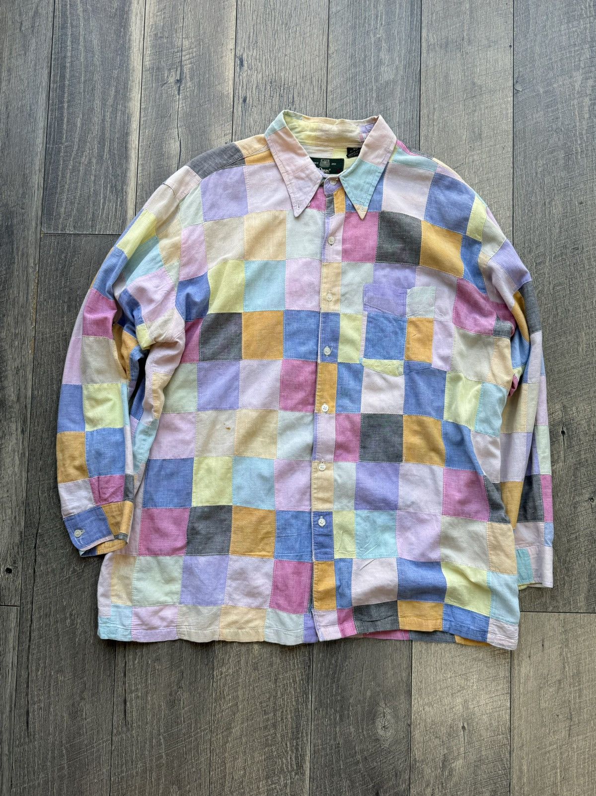 Orvis × Vintage Vintage Orvis Patchwork Button Up Shirt - XXL Size US XXL / EU 58 / 5 - 1 Thumbnail
