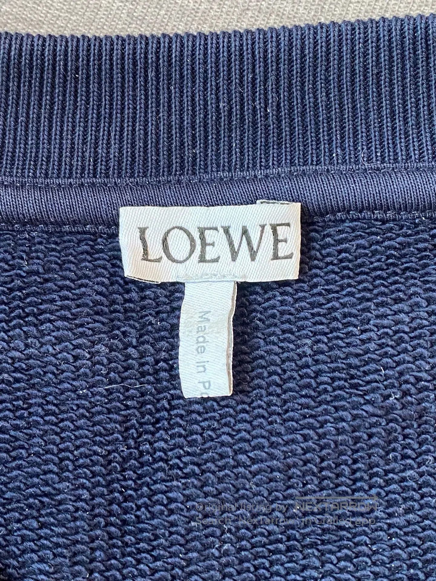 Loewe Loewe Blue Embroidered Logo Sweatshirt. Size US M / EU 48-50 / 2 - 2 Thumbnail