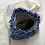 Other Denim Checkered Raw Trim Flap Bag Size ONE SIZE - 3 Thumbnail