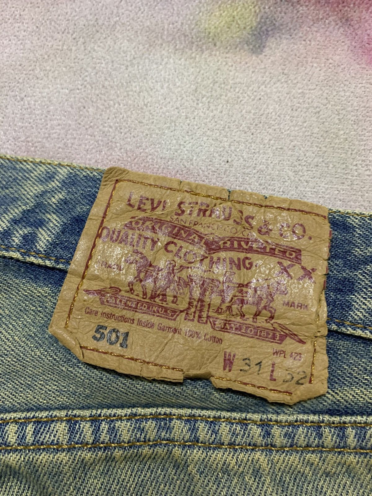 Levi's Vintage Clothing Vintage Levi’s 501 XX Mud Washed Distress Denim Grunge Size US 30 / EU 46 - 12 Thumbnail