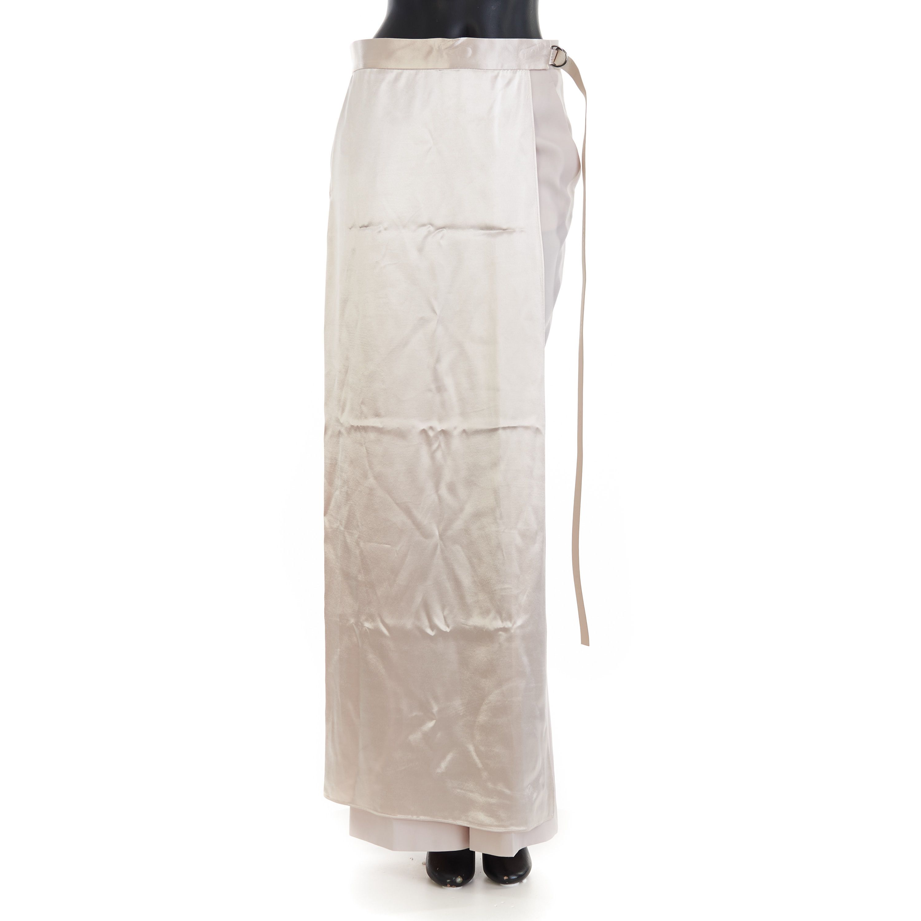 Fendi Beige Satin Trousers - Satin Panel, Asymmetrical Effect Size 28" / US 6 / IT 42 - 9 Thumbnail
