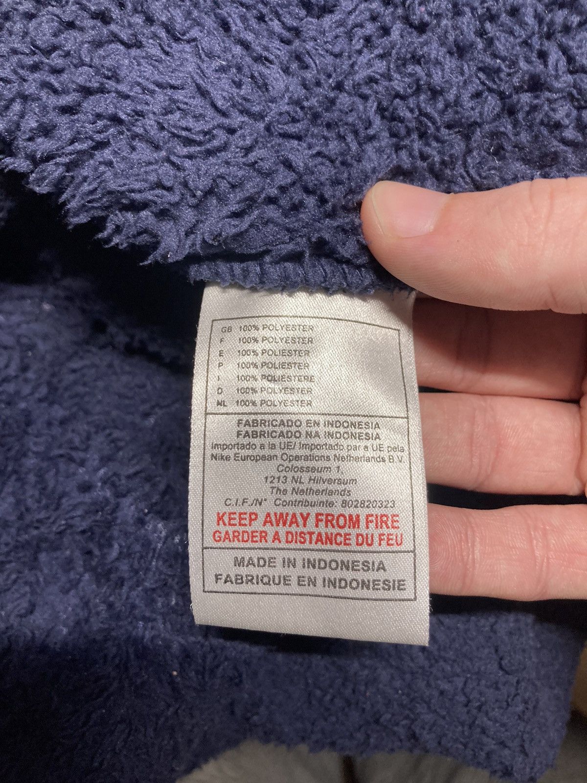 Nike × Vintage ⛩️Nike Court Hoodie Center Logo Fleece y2k vintage 90s rare ⛩️ Size US L / EU 52-54 / 3 - 8 Thumbnail