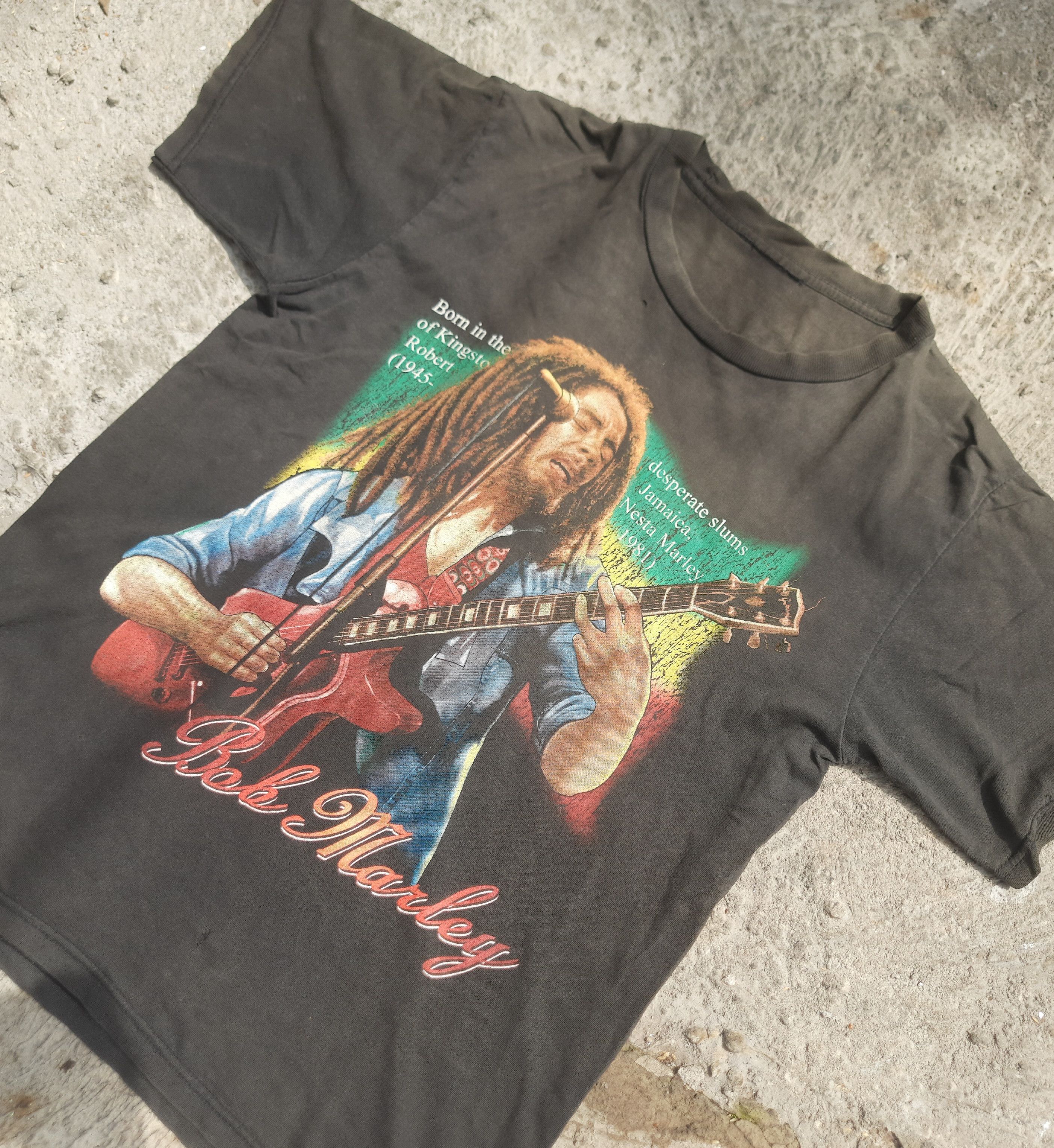 Rap Tees Y2K BOB MARLEY Memorial Tee Distressed Size US M / EU 48-50 / 2 - 7 Thumbnail
