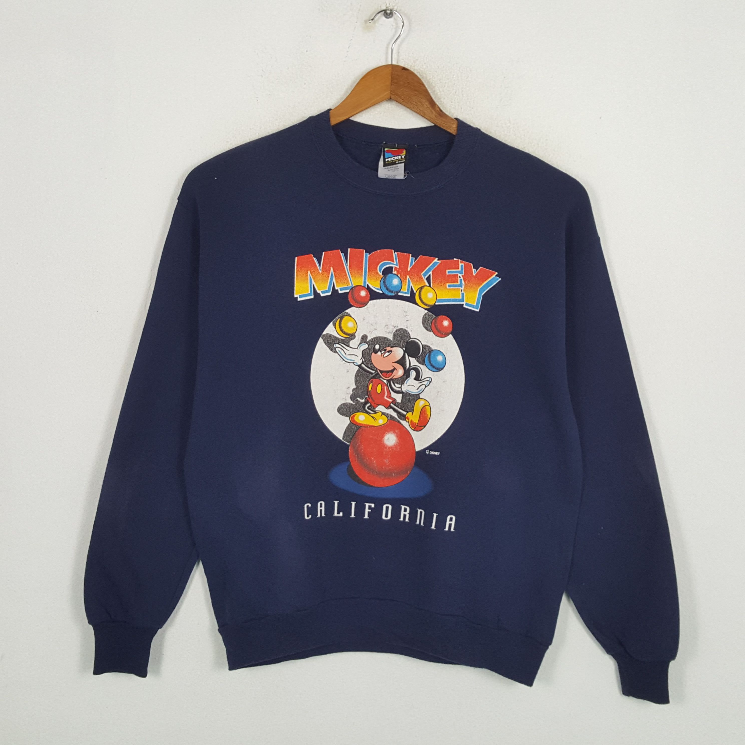 Vintage 90's MICKEY DISNEY California American Sweatshirts