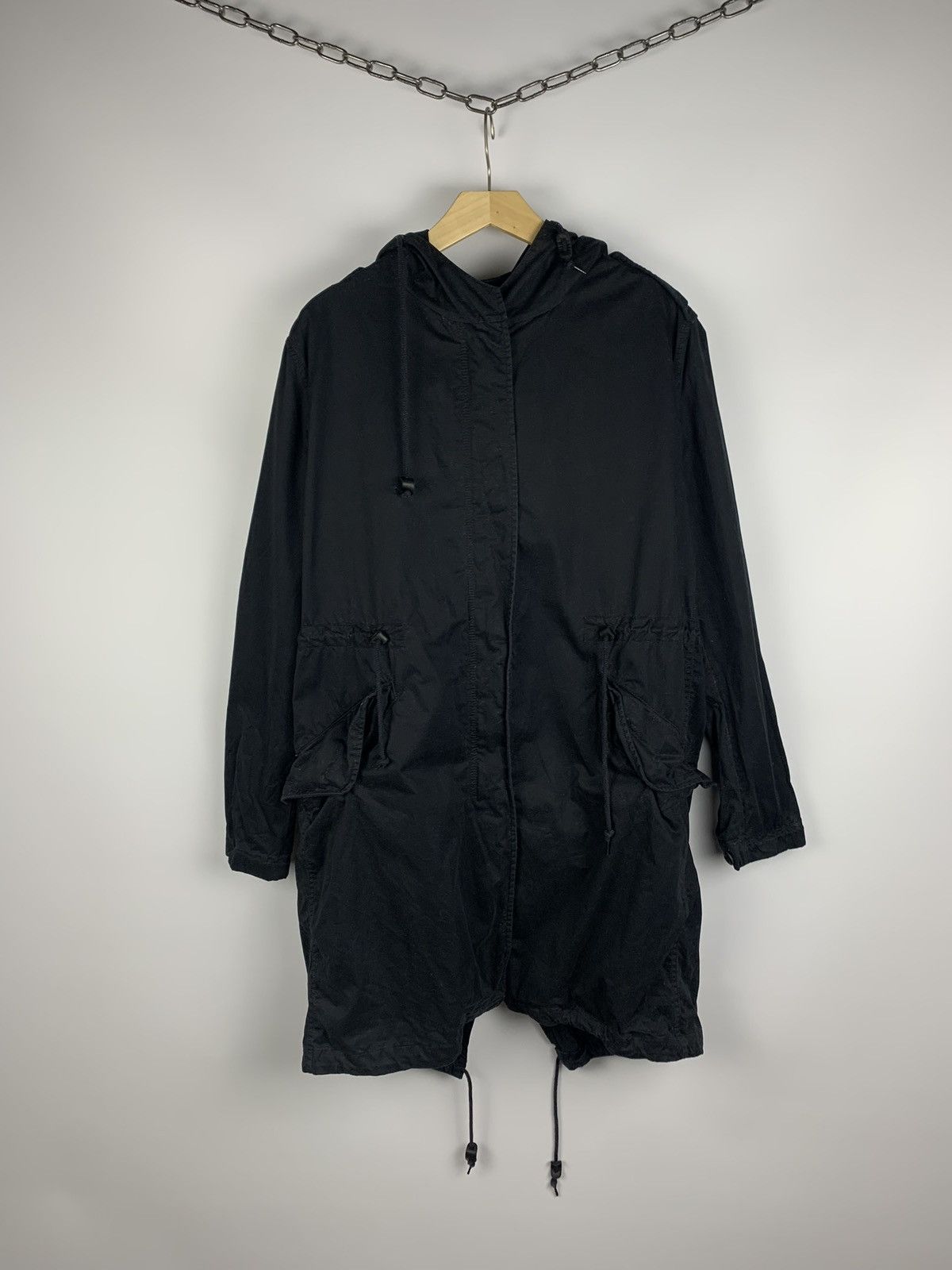 Allsaints Allsaints Caden Parka Coat Jacket Women’s Size 10 Black Top Size M / US 6-8 / IT 42-44 - 2 Thumbnail