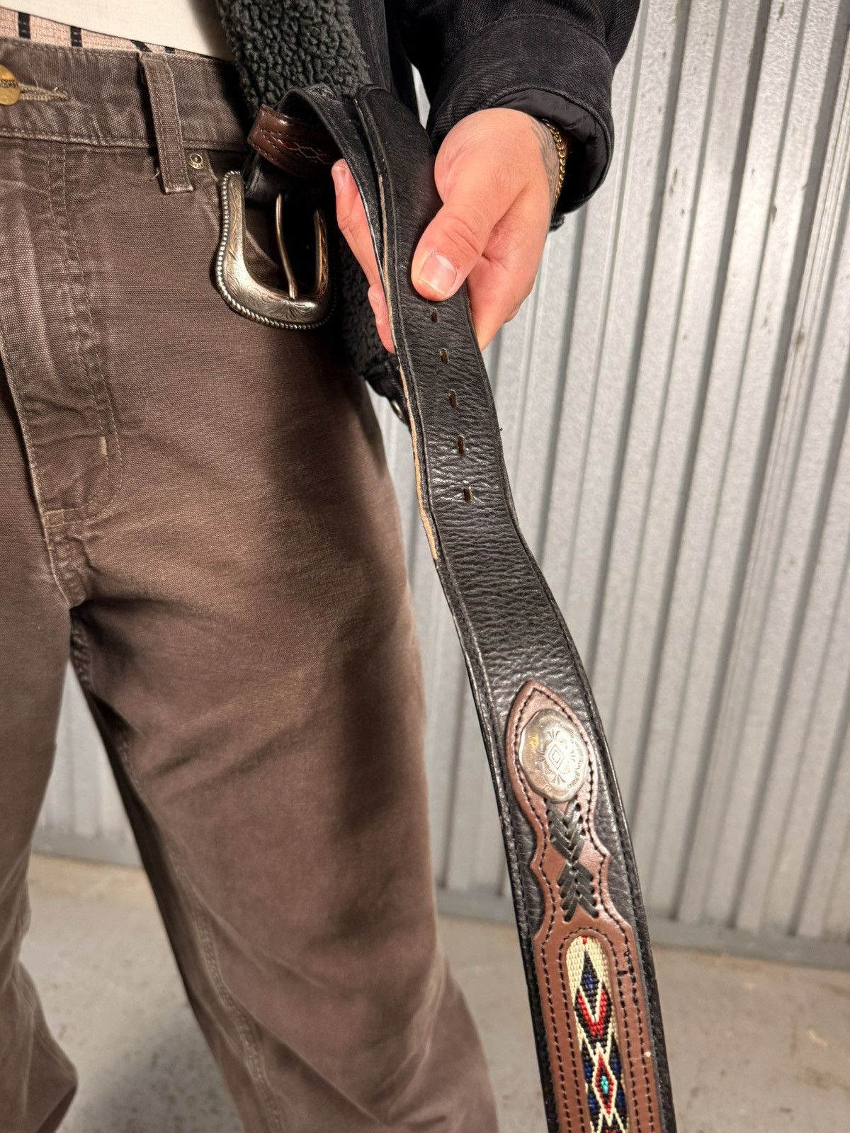 Wrangler Wrangler Full Style Western Cowboy Belt Size 38 - 6 Thumbnail