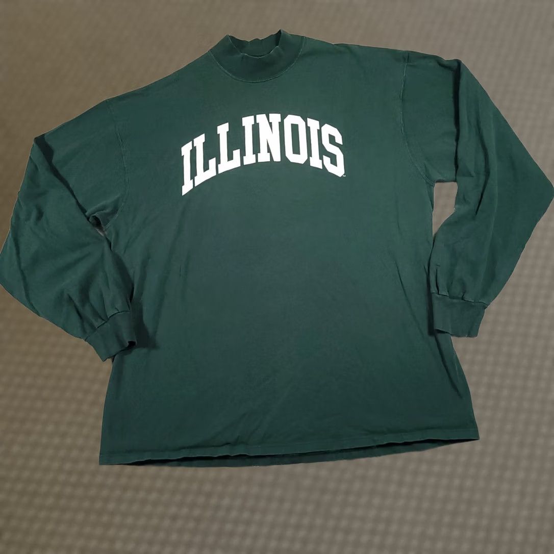 Soffe VINTAGE Soffe's Choice Long Sleeve Shirt Mens 2XL Green Illinois Graphic Tee USA ShirtMens 2XL Green Illinois Graphic Tee 90s Mens Size US XXL / EU 58 / 5 - 1 Thumbnail