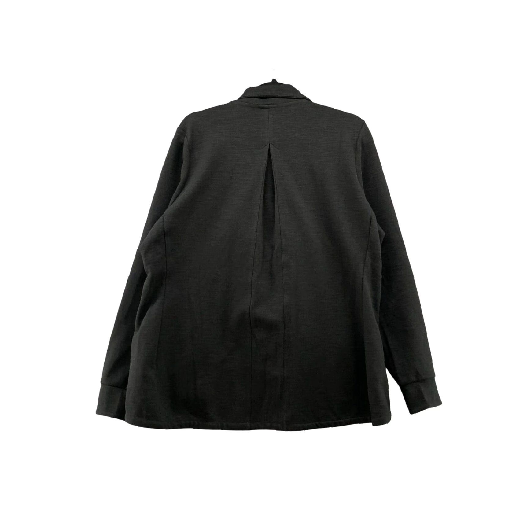 Vintage Deharo Labs Women's Moto Zip Fleece Jacket Black Large Size L / US 10 / IT 46 - 2 Thumbnail