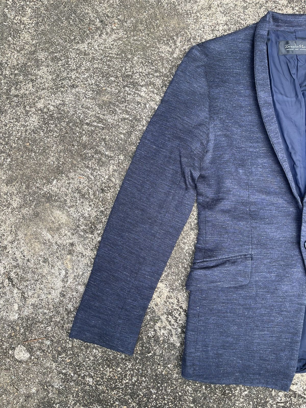 Tornado Mart Tornado Mart Textured Knit Blazer 4 Japan Slim Fit Size US M / EU 48-50 / 2 - 3 Thumbnail