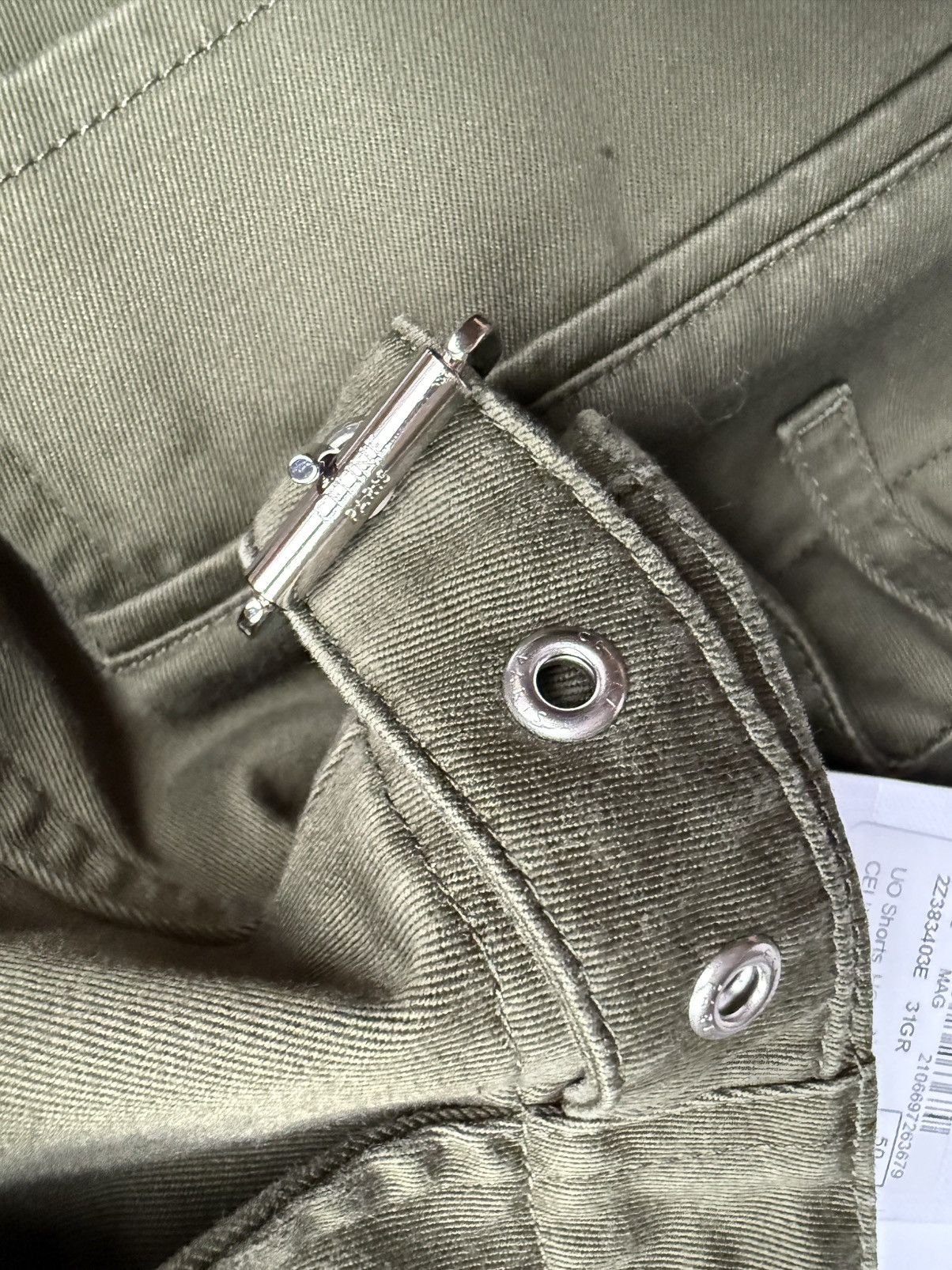 Celine Celine green cargo shorts with Celine logo straps 52 Hedi Size US 36 / EU 52 - 22 Thumbnail