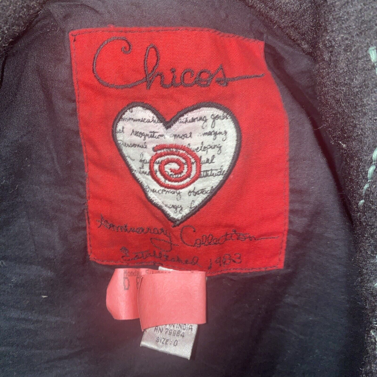 Chicos CHICO'S Beaded Embroidered Wool Blend Jacket Sz 0 Size XS / US 0-2 / IT 36-38 - 9 Thumbnail