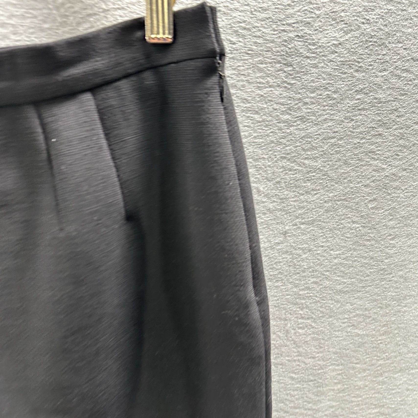 Valentino Valentino Pencil Skirt Womens 10 Black Silk Knit Mini 80s Preppy Size 32" / US 10 / IT 46 - 3 Thumbnail