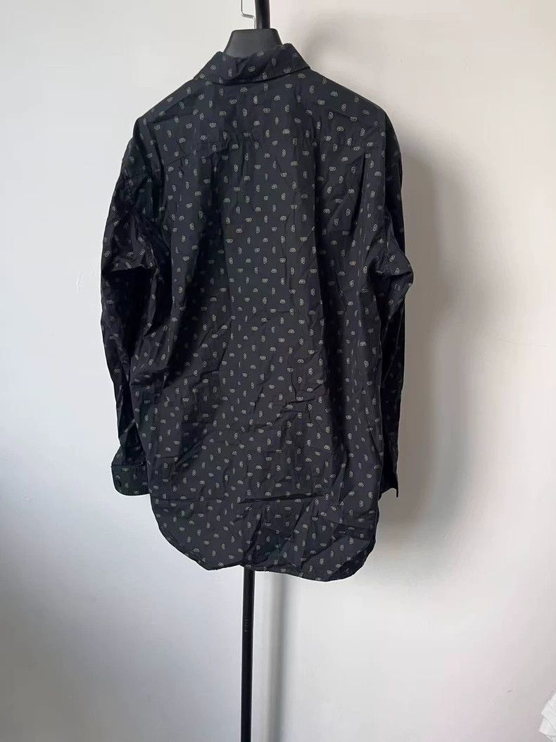 Balenciaga size 37 Logo Print Oversized Long Sleeve Shirt