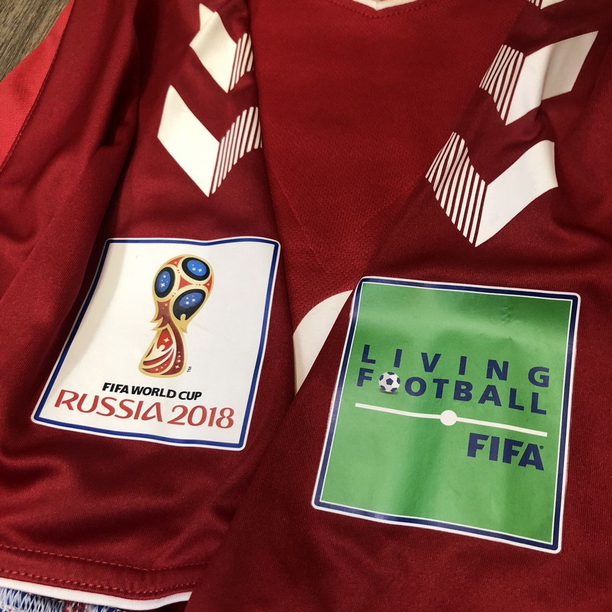 Hummel Denmark World Cup 2018 home shirt #10 Eriksen Size US S / EU 44-46 / 1 - 6 Thumbnail