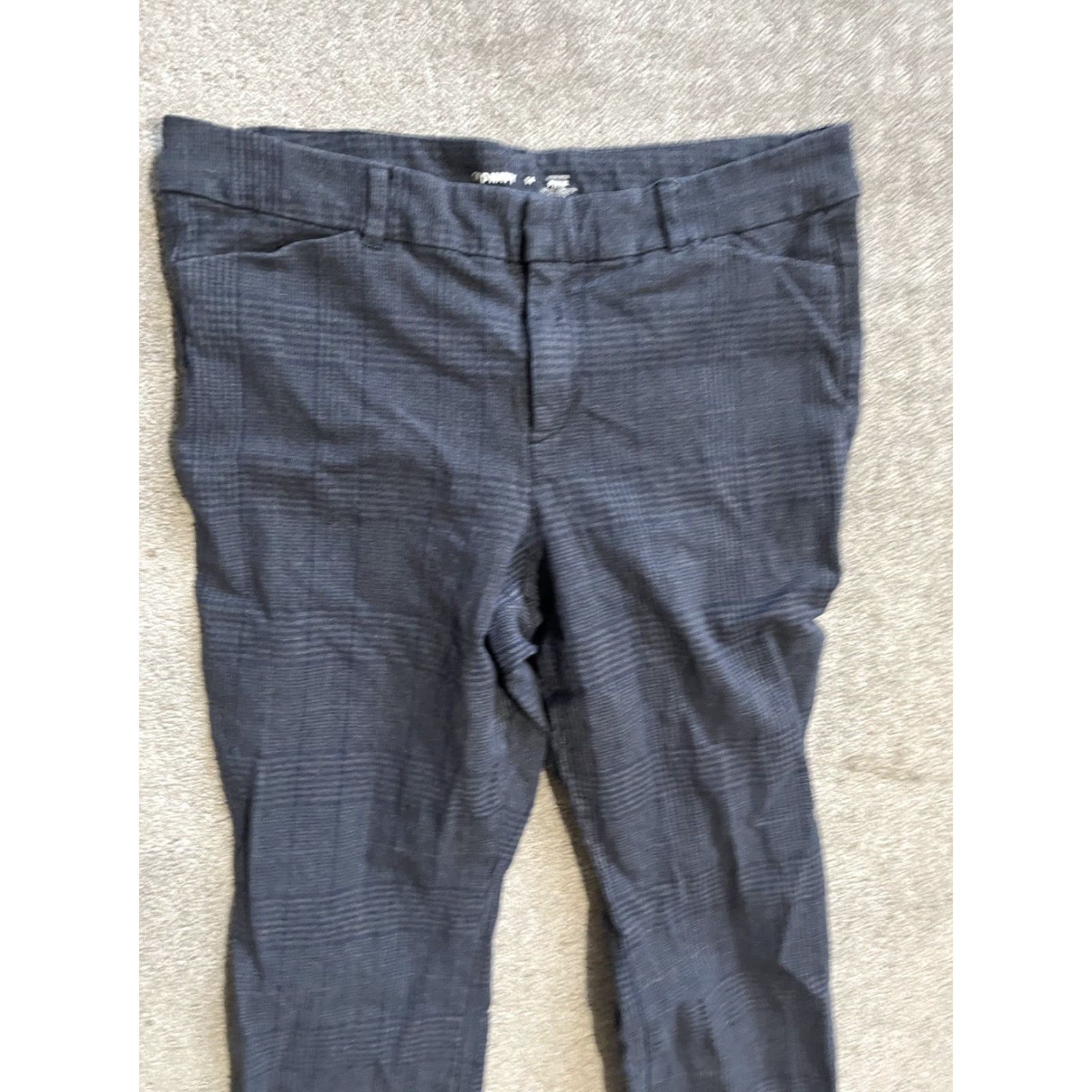 Old Navy Old Navy Blue Plaid Pixie Skinny High-Rise Ankle Pants Women Size 14 Pockets Size 36" / US 14 / IT 50 - 2 Thumbnail