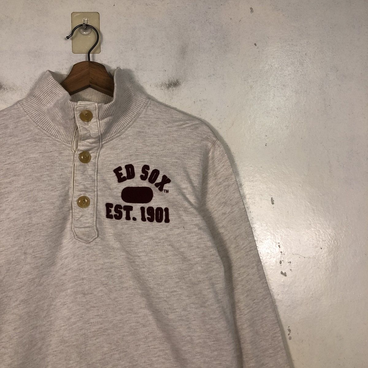 Japanese Brand 📌Vintage Sweatshirt Red Sox Big Logo Size US M / EU 48-50 / 2 - 8 Thumbnail