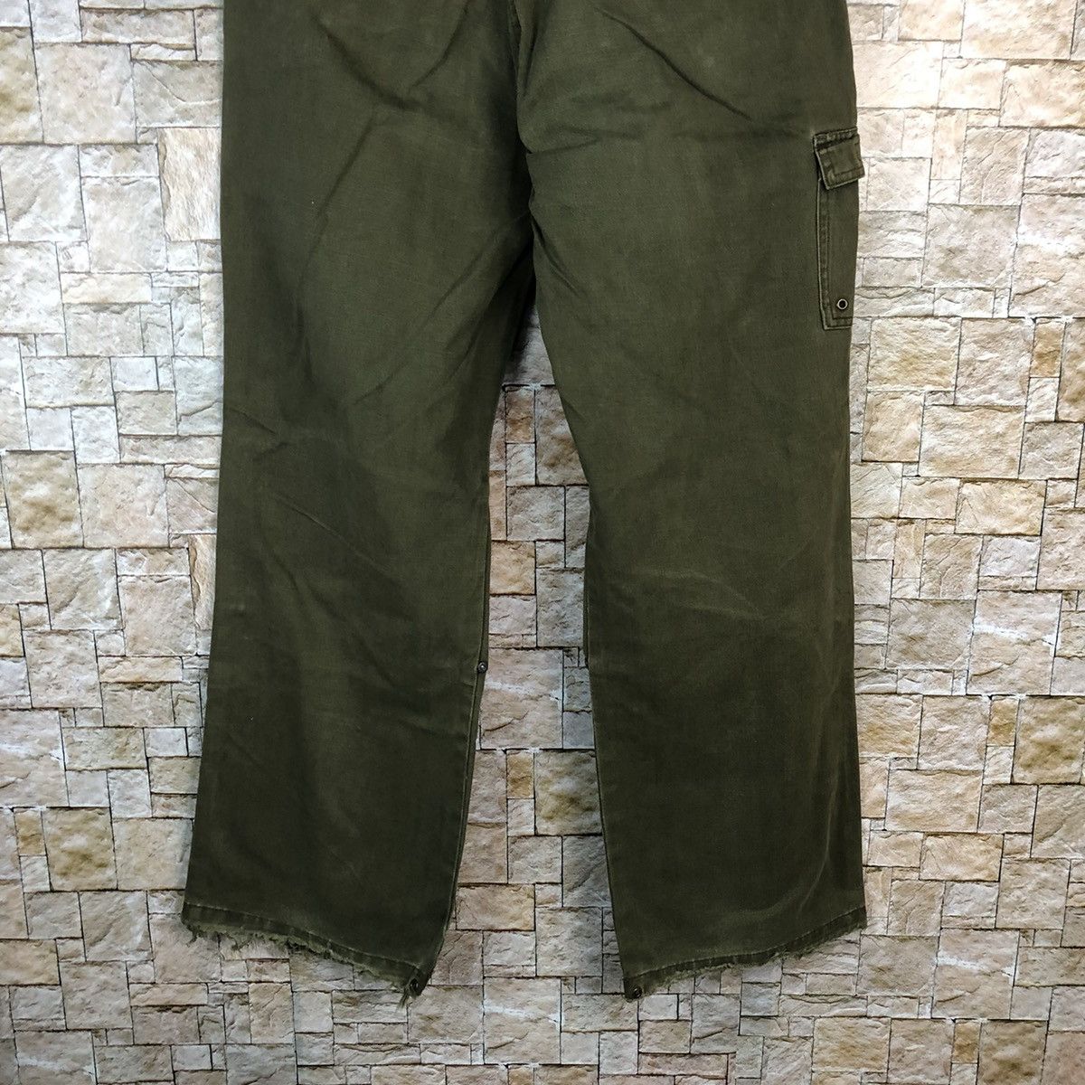 Japanese Brand Sonny Clouds Green utility Cargo Multipocket Pants #A980 Size US 29 - 15 Thumbnail