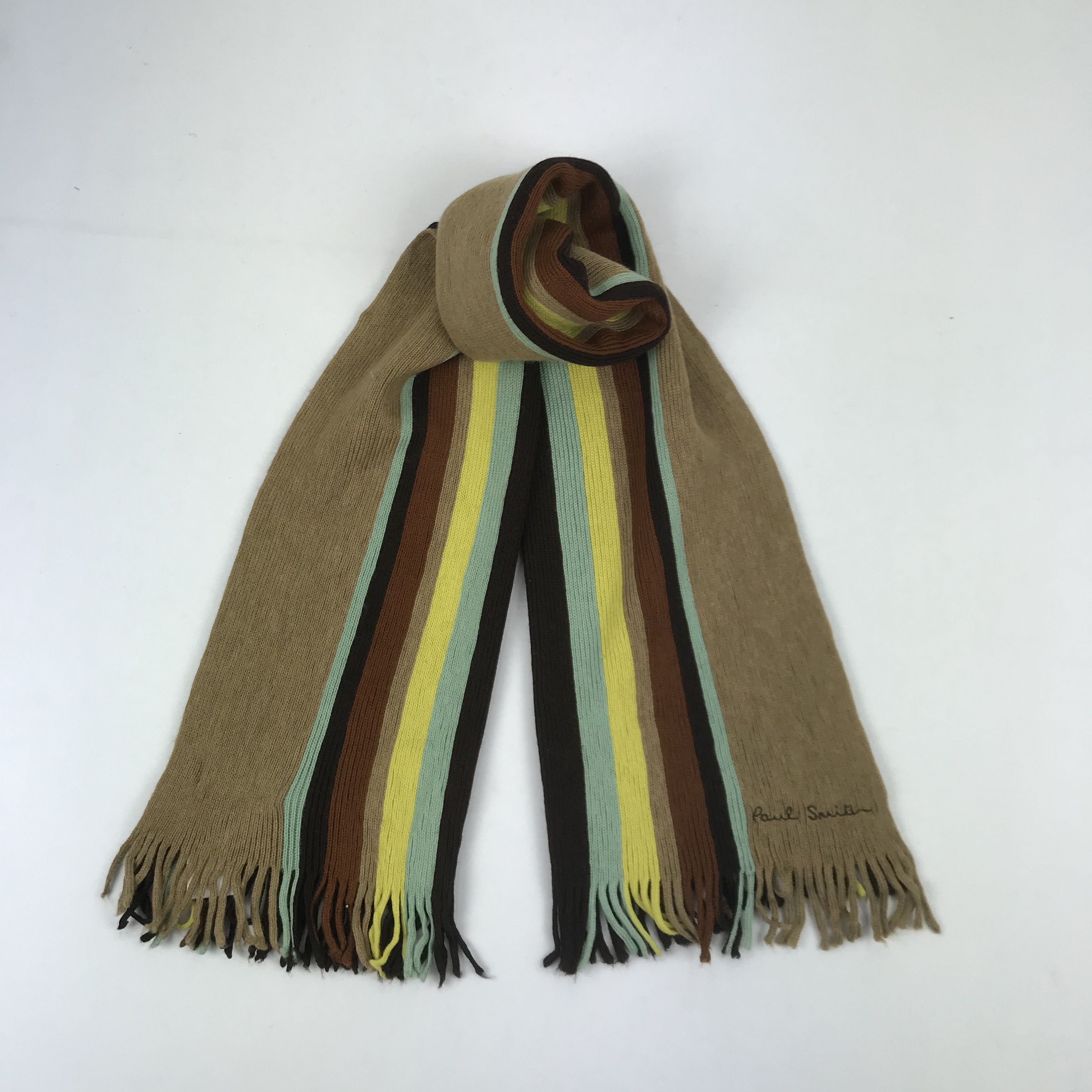 Paul Smith Vintage Paul Smith Scarf Muffler Wool Cashmere Scarves Size ONE SIZE - 1 Thumbnail