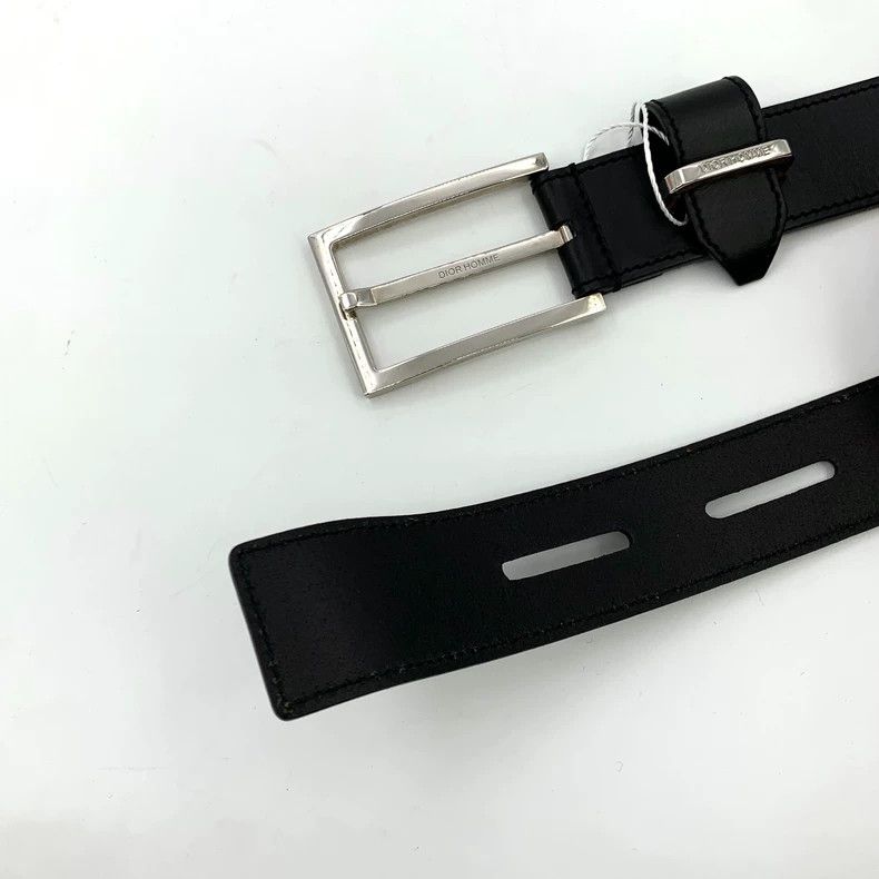 Dior Dior Black smooth square buckle belt 2505-Nextarrow Size ONE SIZE - 5 Thumbnail