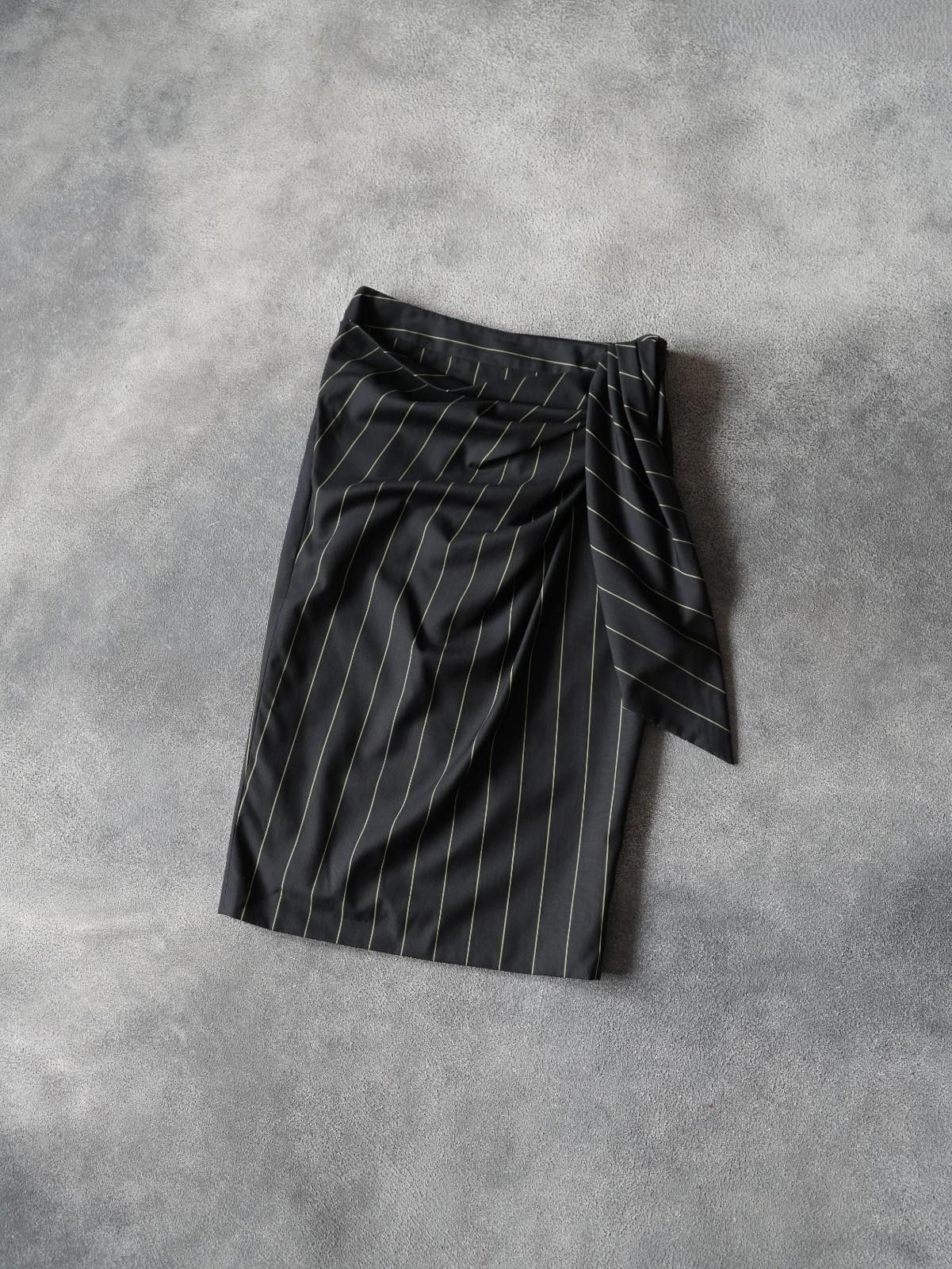 John Galliano F/W 2006 John Galliano RUNWAY Stripped Tie Waist Skirt Size 26" / US 2 / IT 38 - 2 Thumbnail