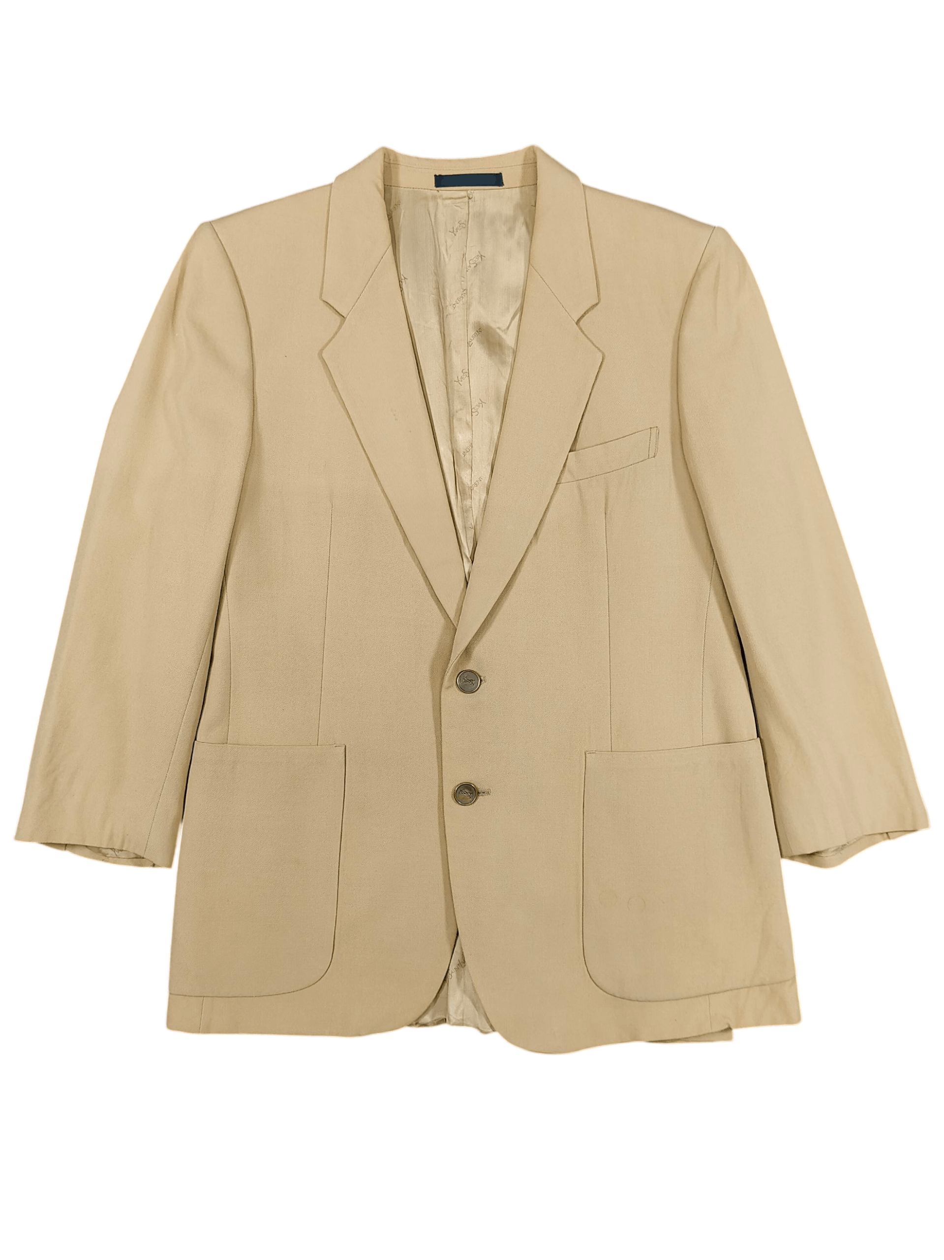 Yves Saint Laurent 90s Yves Saint Laurent- Minimal Classic Tailored Blazer Size US M / EU 48-50 / 2 - 1 Thumbnail
