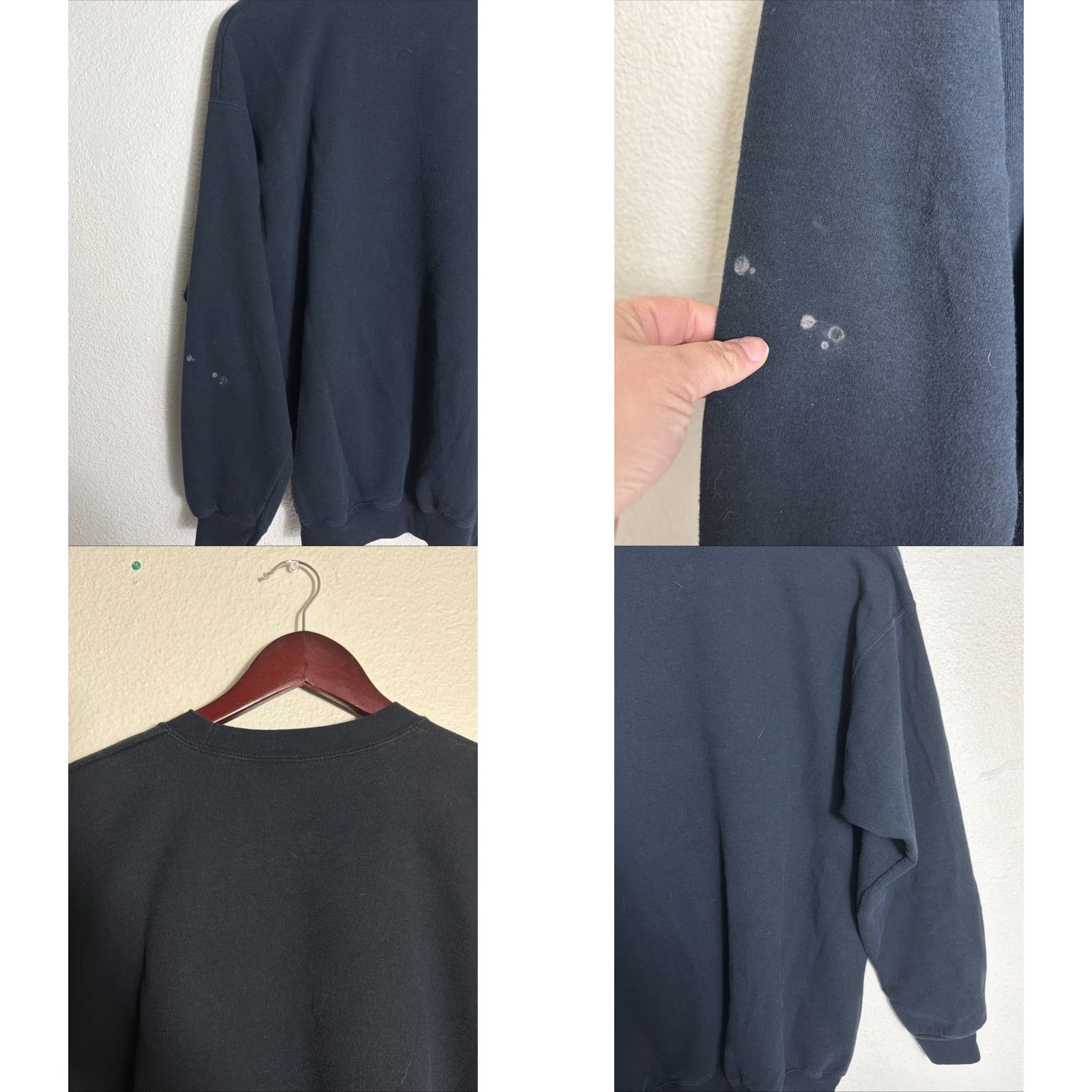 Vintage VINTAGE Port And Company Sweatshirt Black Pullover Men L Hollywoodland Dutch Bros run Dbw Stained Size US L / EU 52-54 / 3 - 9 Thumbnail