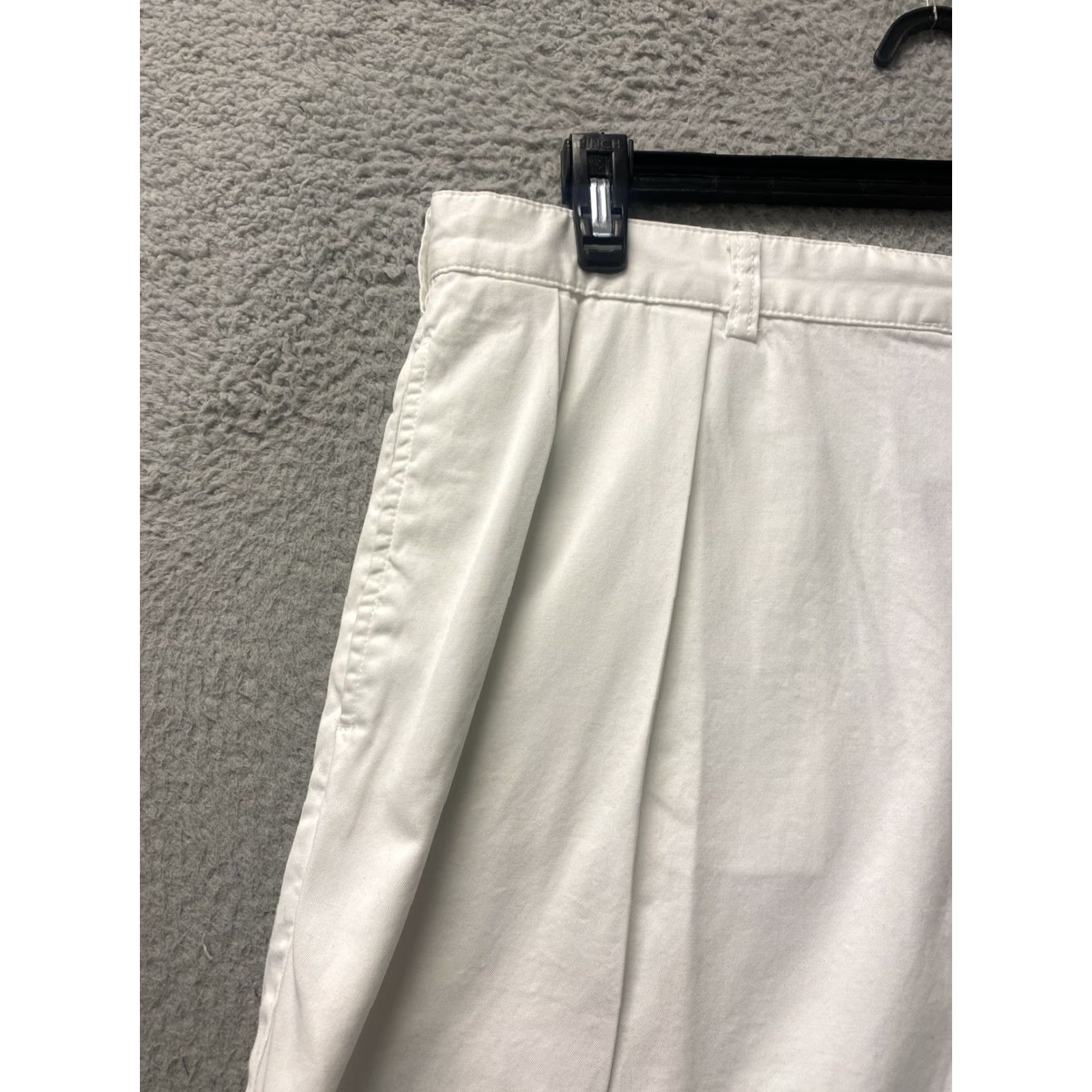 Polo Ralph Lauren VINTAGE Polo Ralph Lauren Shorts Men 38 White Cotton Twill Pleated Front Casual Chino Relaxed Fit Size US M / EU 48-50 / 2 - 4 Thumbnail