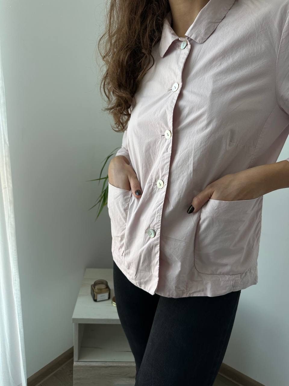 Japanese Brand × Vintage Oska Women 1 US L 100% Cotton Pink Shirt Lagenlook Blouse Size S / US 4 / IT 40 - 6 Thumbnail