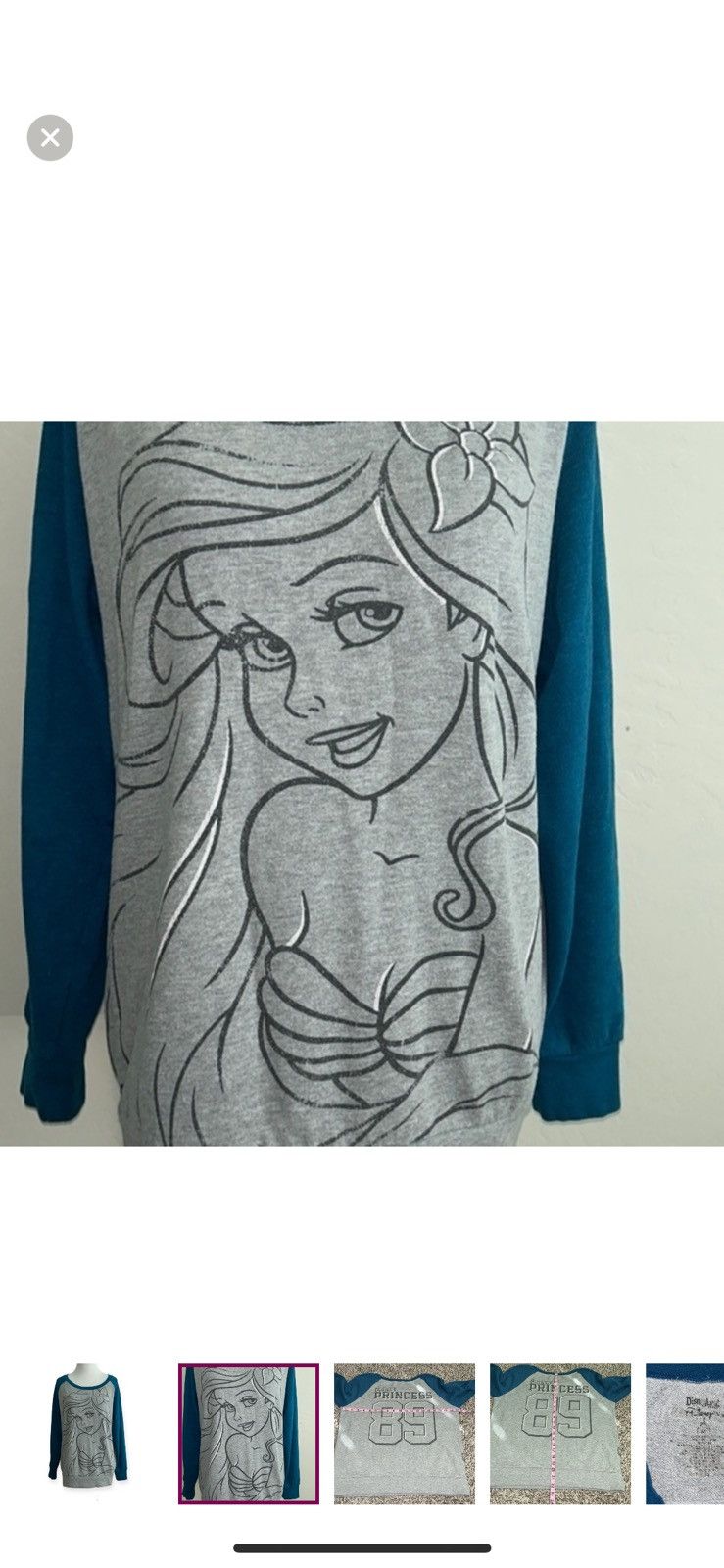 Disney Disney medium Ariel pullover sweatshirt Size M / US 6-8 / IT 42-44 - 5 Thumbnail