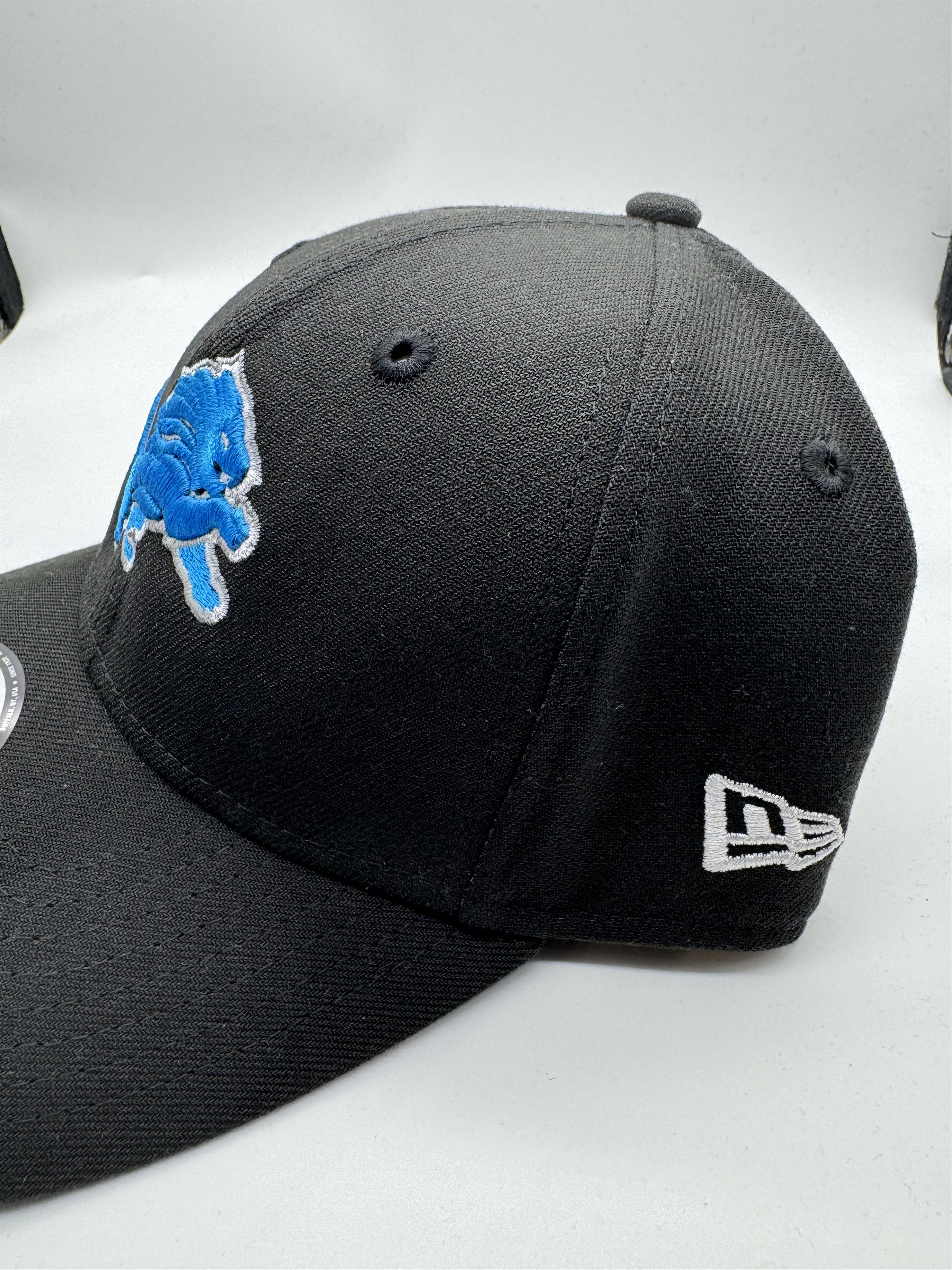 New Era New Era Detroit Lions Black Hat Cap Size Small-Medium New Size ONE SIZE - 4 Thumbnail