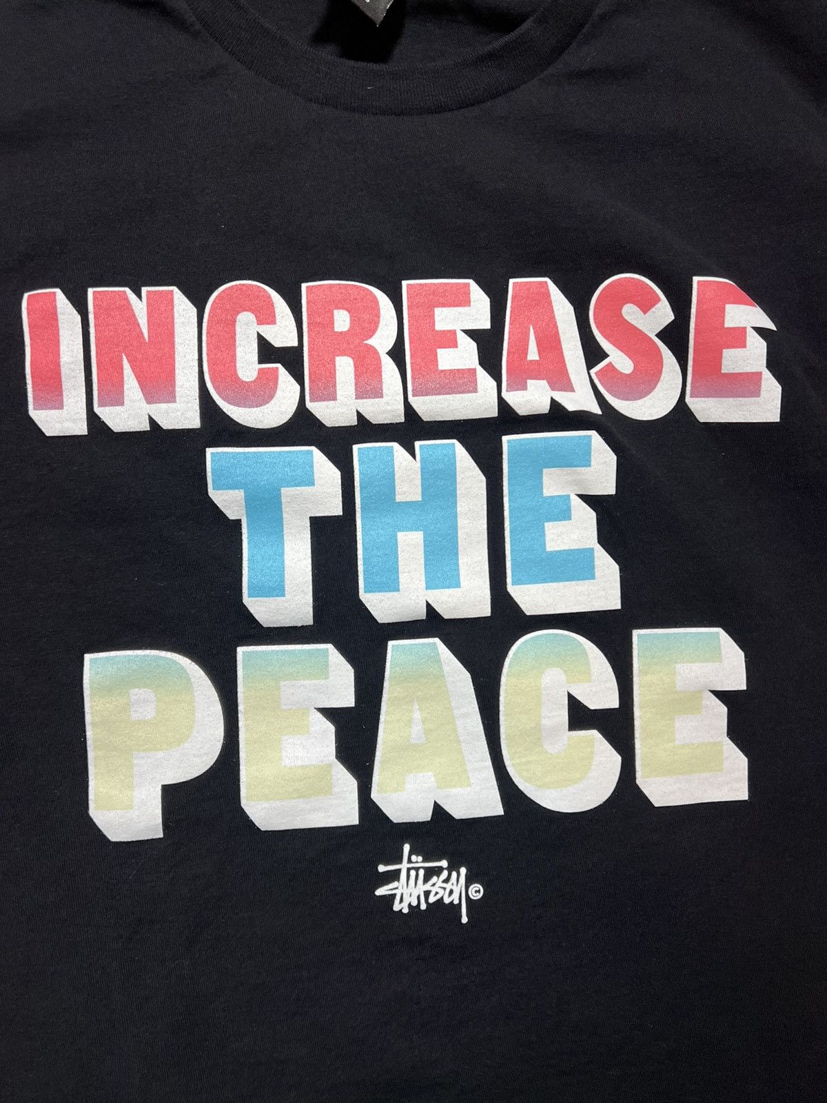 Stussy Stussy - INCREASE THE PEACE - size Medium Size US M / EU 48-50 / 2 - 2 Thumbnail