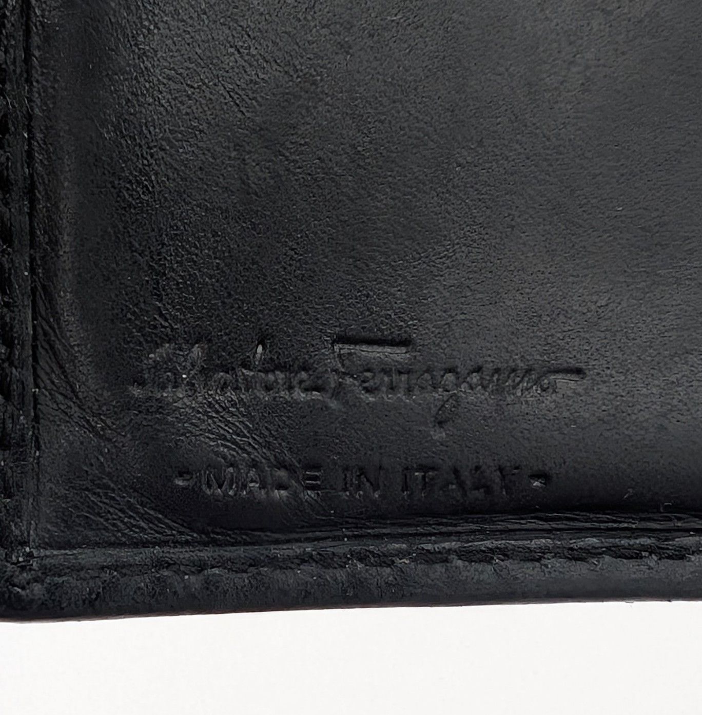 Salvatore Ferragamo Salvatore Ferragamo Black Leather Compact Wallet Size ONE SIZE - 6 Thumbnail
