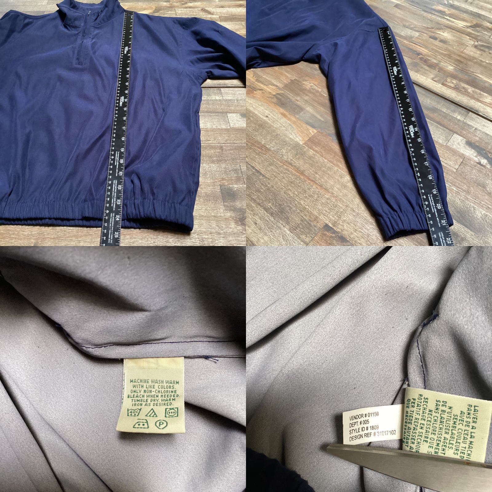 Eddie Bauer Eddie Bauer Golf Jacket Women Small Navy Blue Lightweight 1/4 Zip Pullover Size S / US 4 / IT 40 - 8 Thumbnail