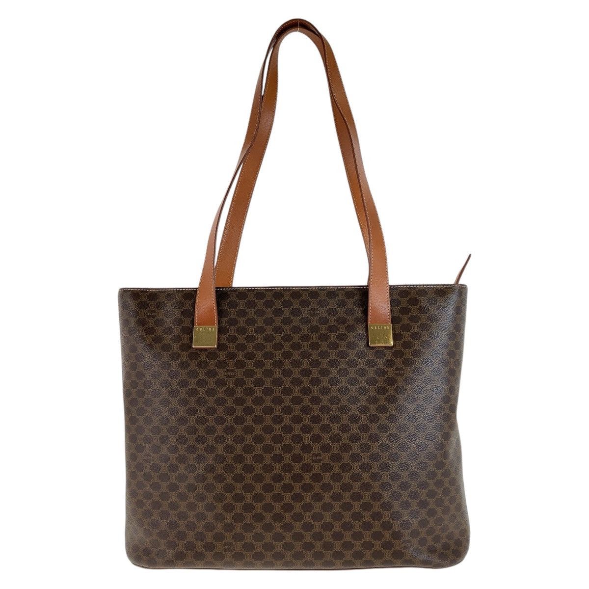 Celine Celine Celine Vintage Macadam PVC Leather Tote Shoulder Bag Canvas Tote Bag in Very Good Condition Size ONE SIZE - 1 Thumbnail