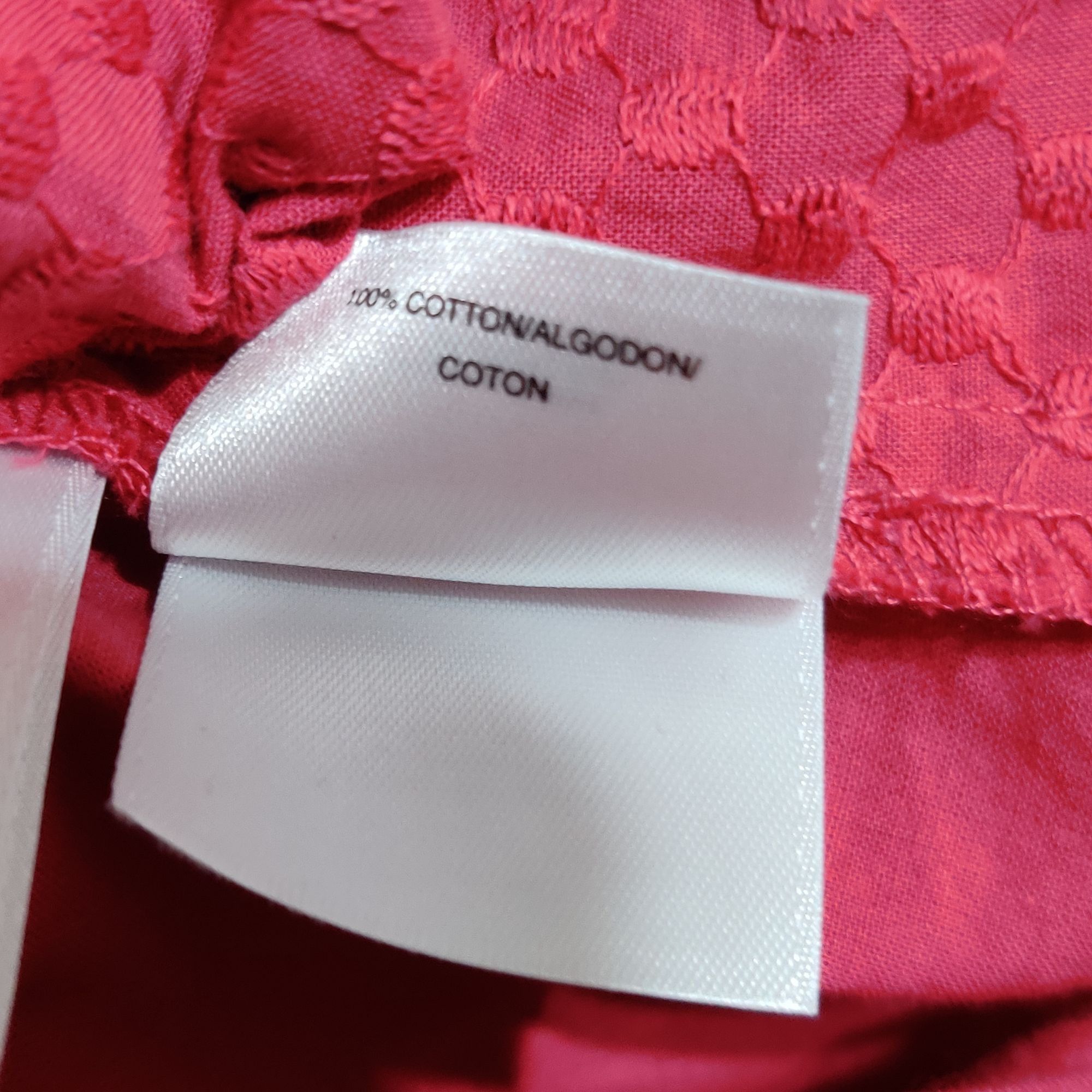 Anne Klein Anne Klein L Pink Textured Button Up Shirt Collared 3/4 Slee Size L / US 10 / IT 46 - 8 Thumbnail