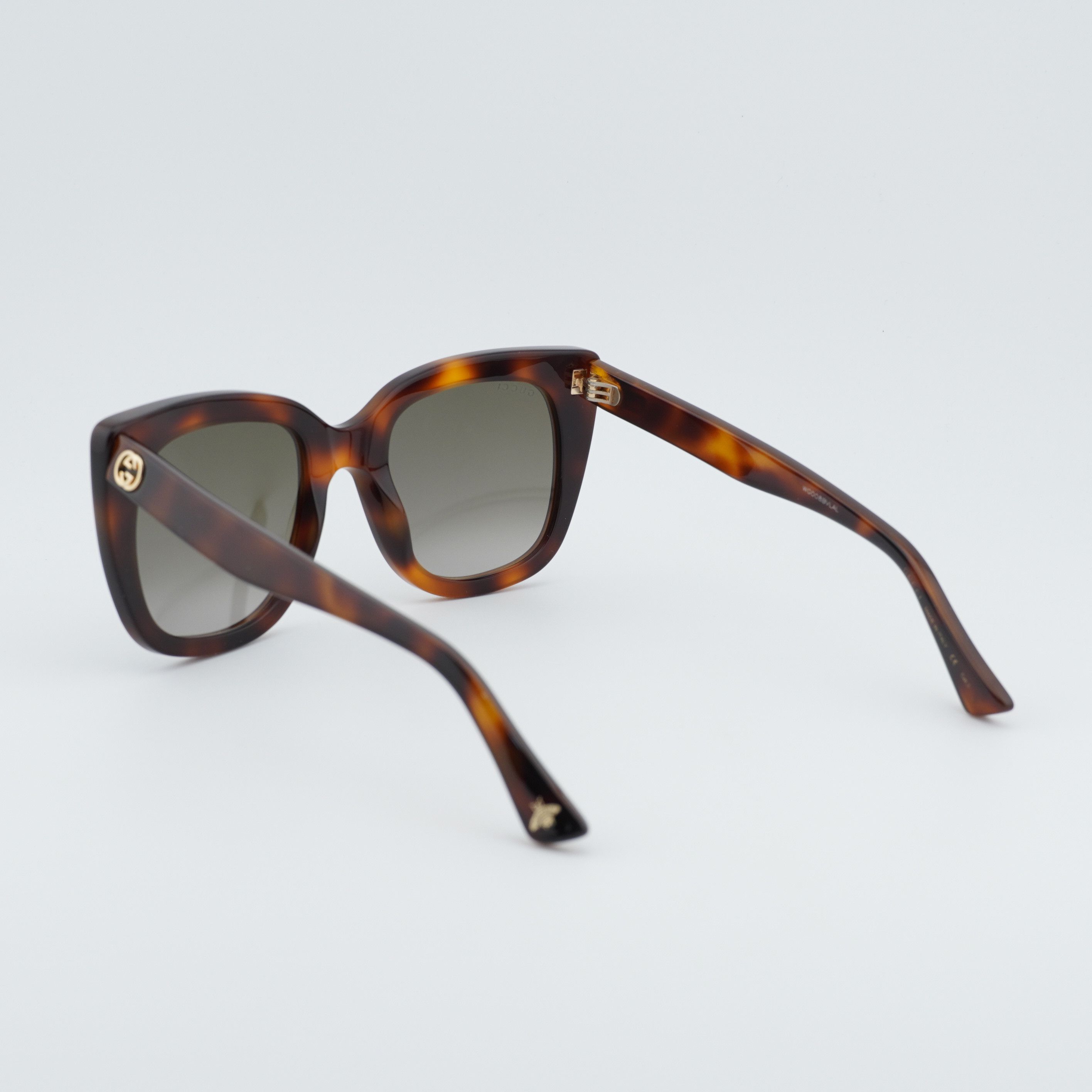 Gucci Gucci GG0163S 002 Women Sunglasses Havana Square Frame Size ONE SIZE - 2 Thumbnail