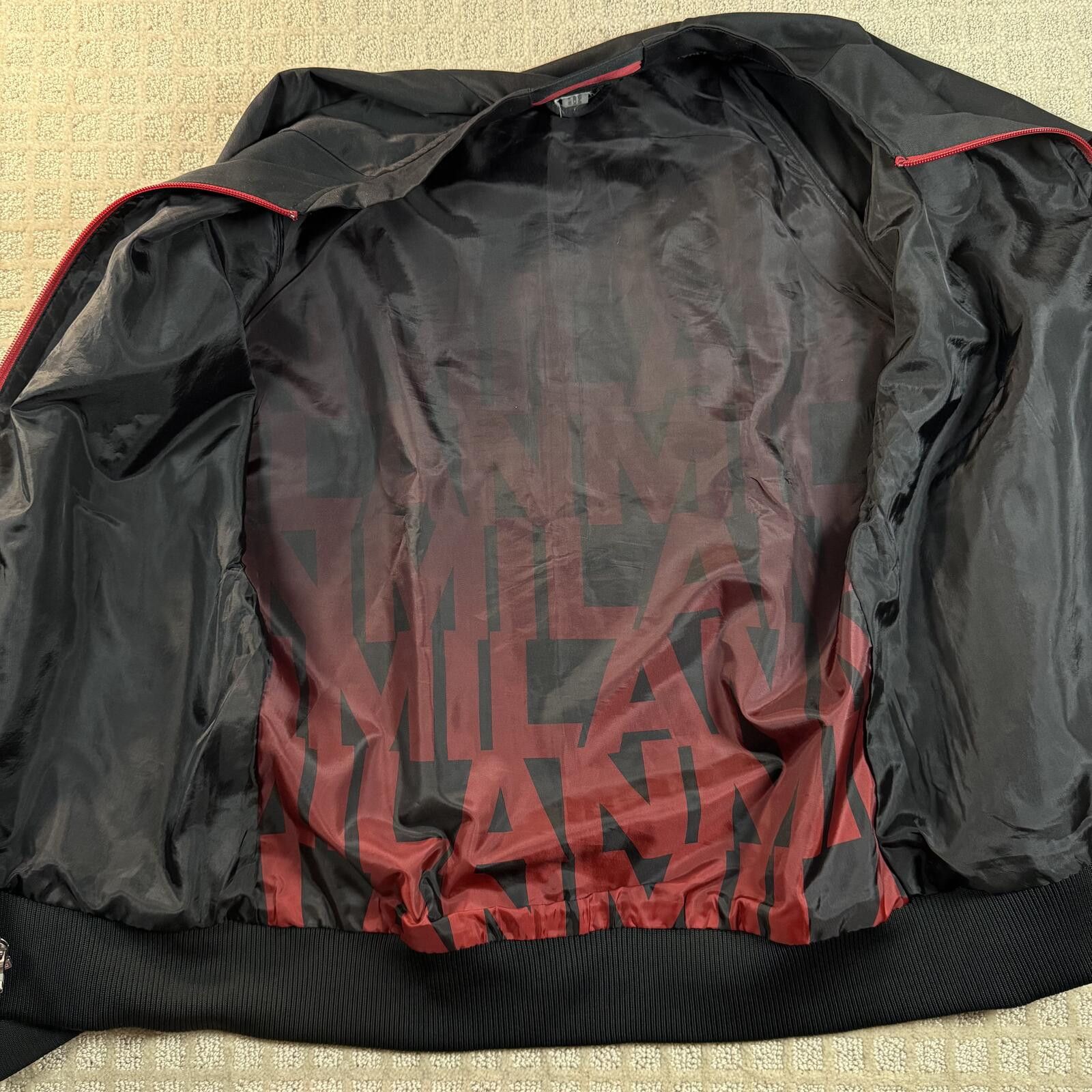 Adidas Adidas AC Milan 2015 Track Jacket Black Red Large Size US L / EU 52-54 / 3 - 4 Thumbnail