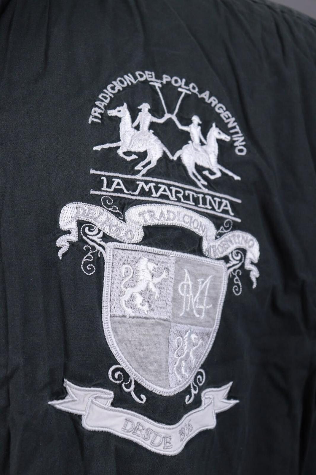 La Martina La Martina Buenos Aires Slim Fit Black Shirt Size XL Size US XL / EU 56 / 4 - 6 Thumbnail